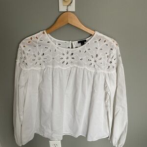 White Eyelet Blouse